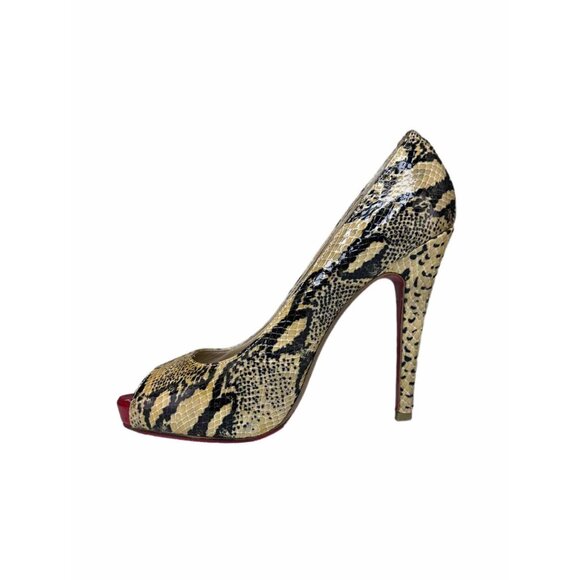 Christian Louboutin Lady Python Stiletto Pumps Size 38 - Picture 1 of 10